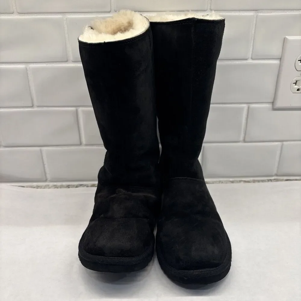 UGG 5654 Multicolor Rainbow Zipper Snow Boot Size 5 Black EUR 35‎ / UK 4…...L39